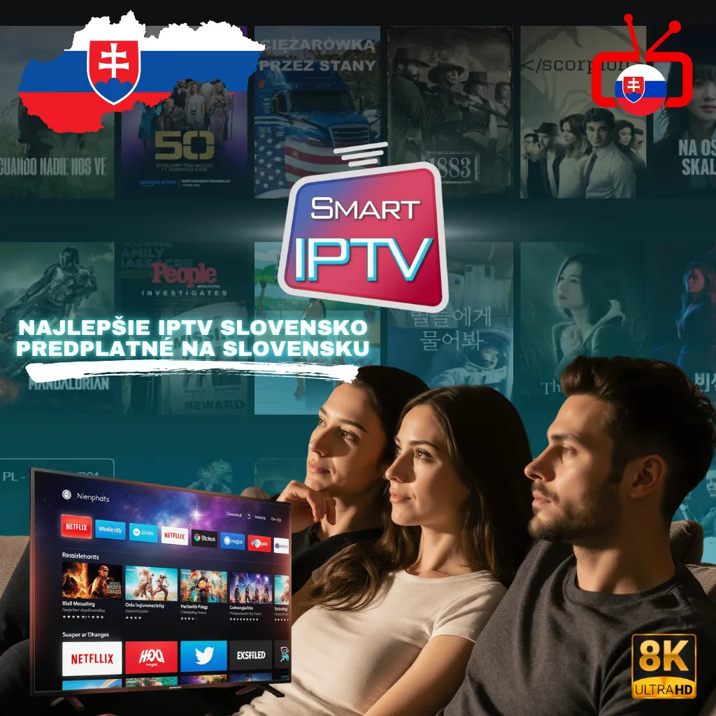 Rodina sleduje televíziu cez Smart IPTV – Najlepšie IPTV Slovensko predplatné v 8K kvalite
